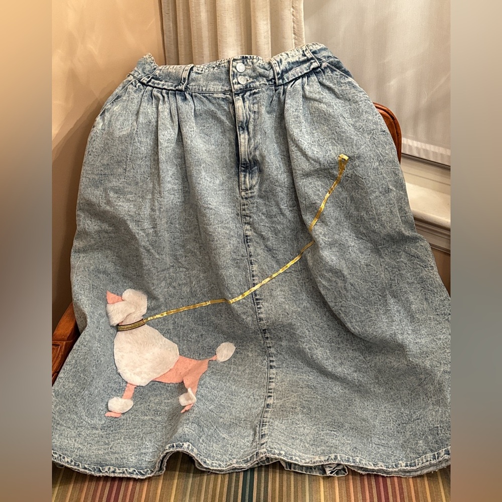 Jean Poodle Skirt Size 14